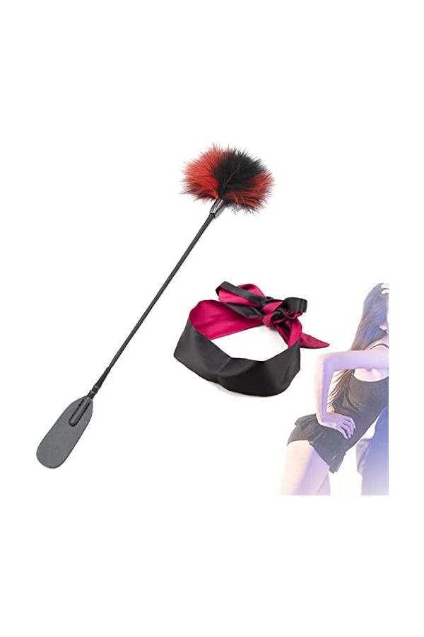 H+Y4T35D4TR Plumes à Fourrure et Ruban satiné élégant