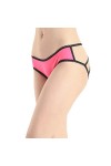 Celamirio Culotte sexy pour femme, Culotte avec nœud rose vif, X-Large
