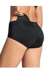 Leonisa Culotte Realza Gluteos avec Rembourrage Amovible - Style Culotte Magic Benefit, Noir, S