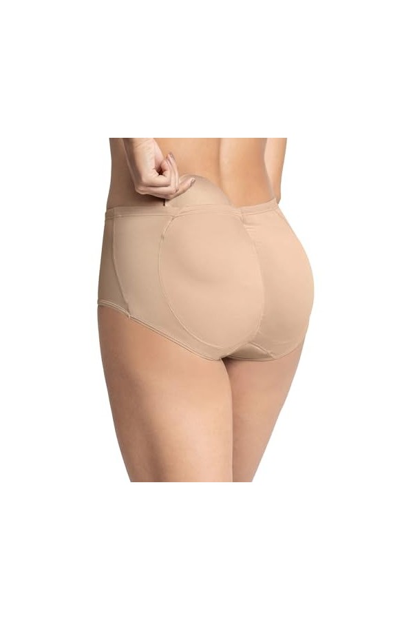Leonisa Culotte Realza Gluteos avec Rembourrage Amovible - Style Culotte Magic Benefit, Noir, S