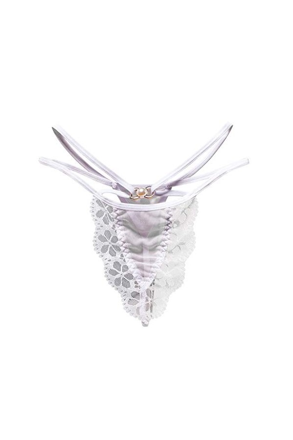 JoCome Culotte Sexy Femme Ouverte Coquine String en Dentelle Sexy Erotique Strings et Tangas Culottes,String Ouvert Transpare