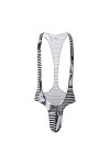 SKFLABOOF Sexy Hot Body Homme Moulant Jockstrap Slip Borat Érotique Bite Mankini Transparent Costume Harnais Deguisement Coqu