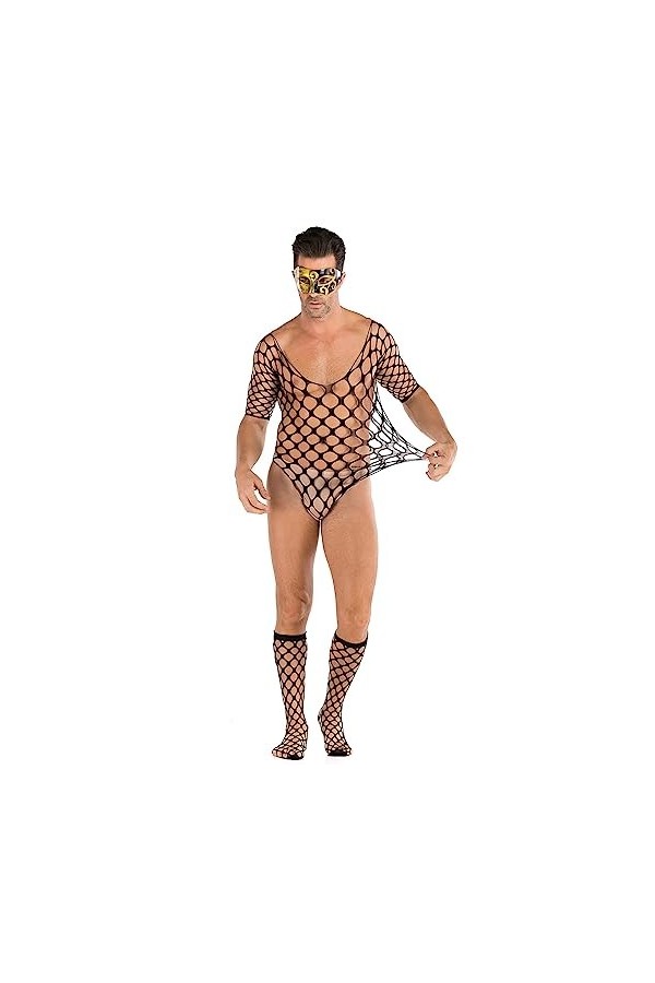 SKFLABOOF Érotique Body Homme Coquin Transparent Costume Bonbon Jockstrap Drole Boxer Bite Deguisement Borat Slip Sexy Hot No