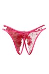 JoCome Culotte Sexy Femme Ouverte Coquine String en Dentelle Sexy Erotique Strings et Tangas Culottes,String Ouvert Transpare