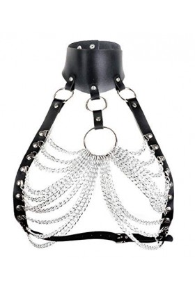 Harnais de Poitrine Femme Sexy Soutien-Gorge Sein Nu Sexy Ouvert Body Bandage Punk Ensemble Lingerie, Vêtement de Nuit Bra Co