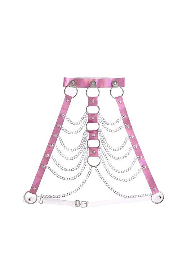 Harnais de Poitrine Femme Sexy Soutien-Gorge Sein Nu Sexy Ouvert Body Bandage Punk Ensemble Lingerie, Vêtement de Nuit Bra Co