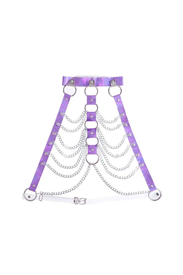 Harnais de Poitrine Femme Sexy Soutien-Gorge Sein Nu Sexy Ouvert Body Bandage Punk Ensemble Lingerie, Vêtement de Nuit Bra Co