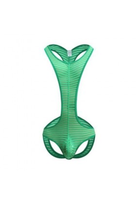 OLIns Homme Mankini Bulge Pouch Combinaison Bodysuit Lingerie Érotique Tempt Bar Pour Color:Yellow,Size:S 