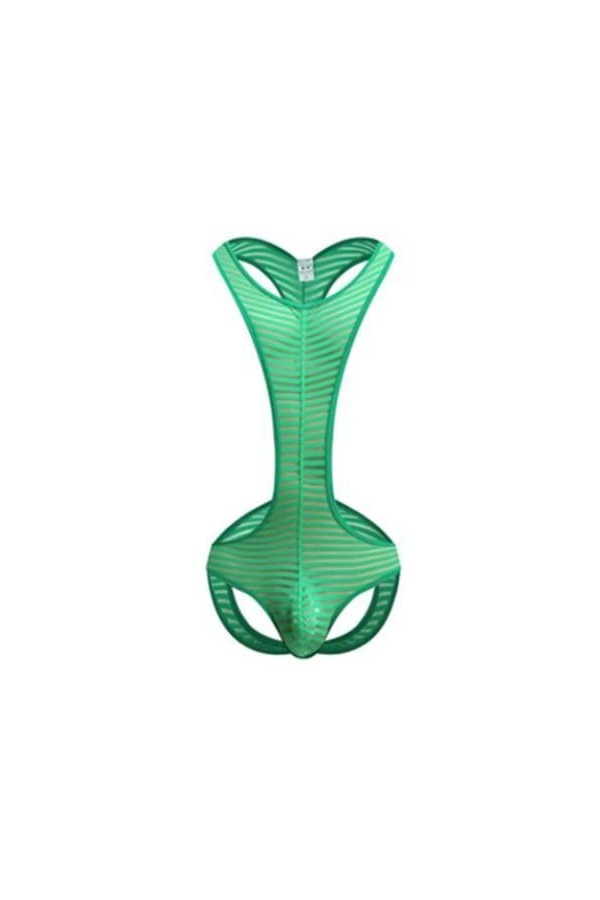 OLIns Homme Mankini Bulge Pouch Combinaison Bodysuit Lingerie Érotique Tempt Bar Pour Color:Yellow,Size:S 