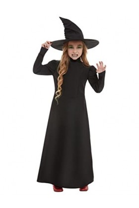 Wicked Witch Girl Costume, Black S 