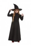 Wicked Witch Girl Costume, Black S 