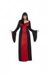 Smiffys Costume de tentatrice sombre, Rougeet Noir, avec robe et cape,Rouge,L