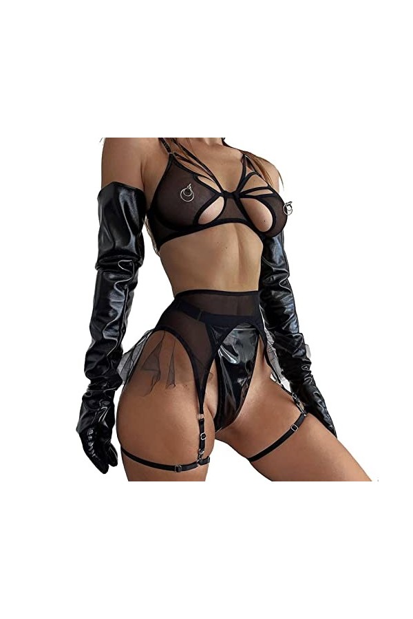 Lingerie, Ensemble de Lingerie avec Support en Acier dépissage Respirant pour Anniversaire 2 