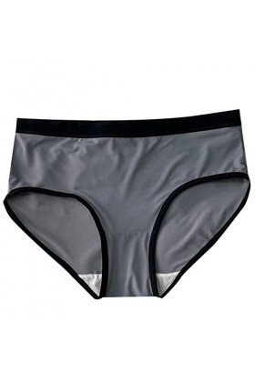 NAZARR Sexy Glace Soie Culottes sous-vêtements Femmes sans Couture Sport Slips Taille Moyenne Femme Lingerie Confort Respiran