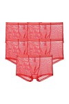 JEShifangjiusu sous-VêTements Transparents De Couleur Unie pour Hommes Boxer Taille Moyenne en Maille Boxer Sexy Et Respirant