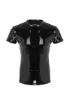 VOIV Hommes Lingerie Latex Petit Haut Wetlook Cuir débardeur Chemise Exotique Homme Costume pour Sexe Muscle serré T-Shirt