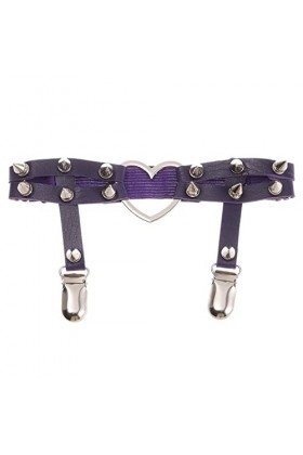 TRENIS 1PC Punk jarretelles jambe anneau coeur cuir harnais jarretière femmes réglable élastique jarretelle sangle accessoire