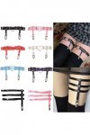 TRENIS 1PC Punk jarretelles jambe anneau coeur cuir harnais jarretière femmes réglable élastique jarretelle sangle accessoire