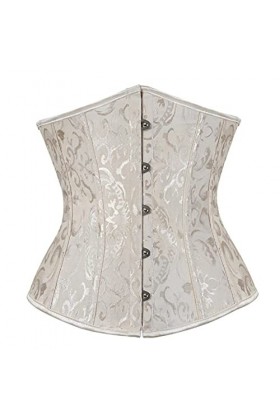 EshAls Corset gothique sous la poitrine et corset bustiers haut dentraînement ceinture de corps grande taille lingerie S-6XL