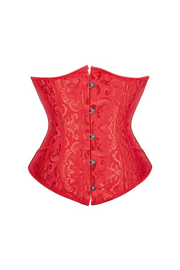 EshAls Corset gothique sous la poitrine et corset bustiers haut dentraînement ceinture de corps grande taille lingerie S-6XL