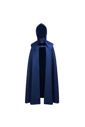 KBOPLEMQ Cape à capuche sorcière cosplay accessoire adulte cape médiévale cape vampire gothique noir robe manteau médiéval vê