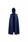 KBOPLEMQ Cape à capuche sorcière cosplay accessoire adulte cape médiévale cape vampire gothique noir robe manteau médiéval vê