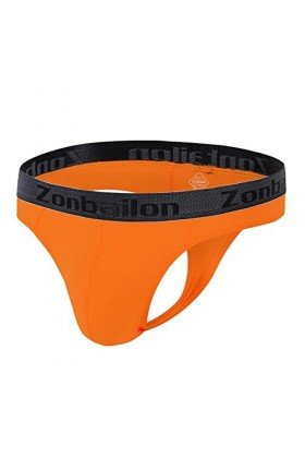 ZUOLAIYIN String Homme String Homme Grande Poche Sexy Sous-vêtements pour Homme Bambou Hommes String Tangas Slip Élasthanne S