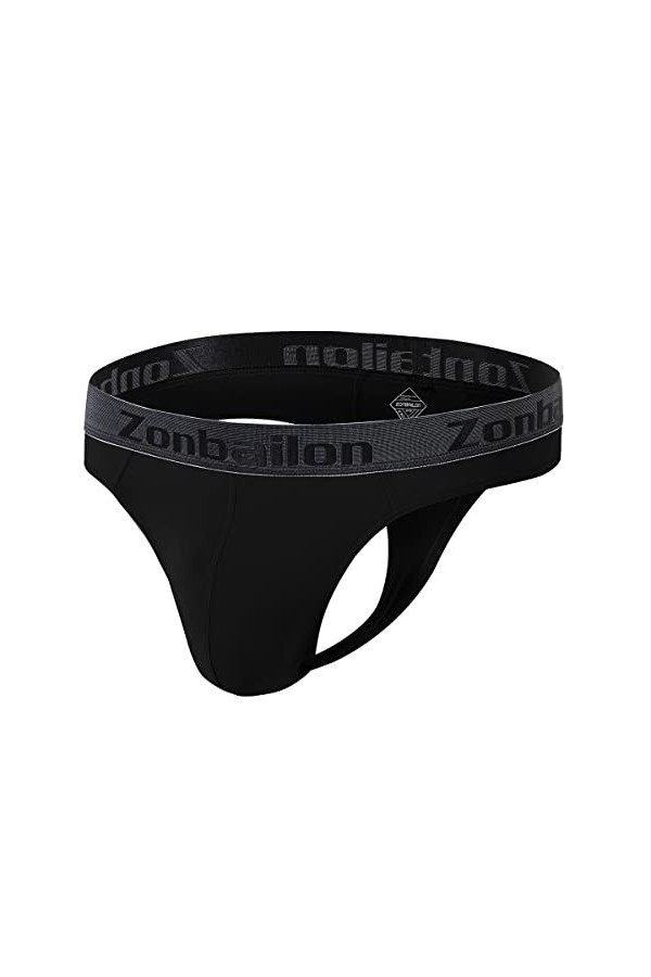 ZUOLAIYIN String Homme String Homme Grande Poche Sexy Sous-vêtements pour Homme Bambou Hommes String Tangas Slip Élasthanne S