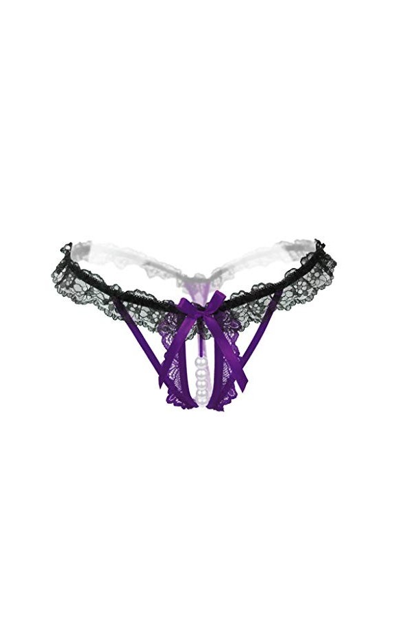 MORCHAN Femmes Culottes Culottes Sexy en Dentelle Creuse Intimates Lingerie sous-Vêtements Taille: 50/115,Rouge 