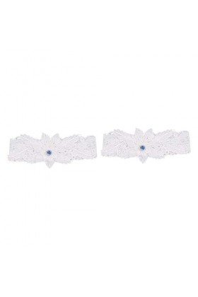 SOIMISS 2 Pièces Jarretières pour Mariée Jarretières De Mariage Cristal Dentelle Jarretière Dame Dentelle Jarretière Mariée D