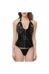 Lingerie Femme Sexy Ensemble Homme Sexy Hot y29k Corset serre-taille punk pour femmes avec décoration en acier et en métal Fi