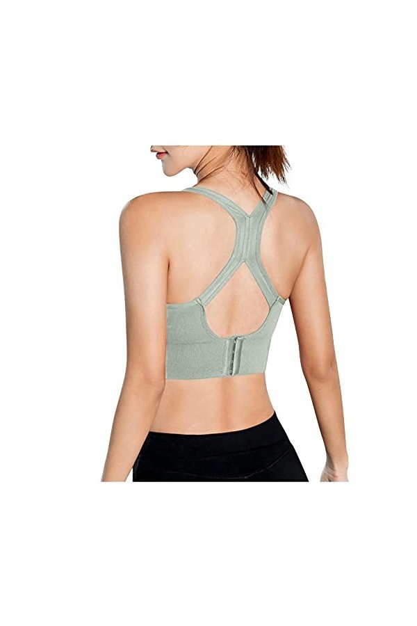 Soutien-Gorge de Sport pour Femme, Soutien-Gorge de Sport rembourré à Bretelles Sexy avec Dos croisé Soutien-Gorge de Yoga po
