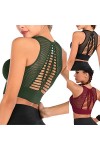 Soutien-Gorge de Sport pour Femme, Soutien-Gorge de Sport rembourré à Bretelles Sexy avec Dos croisé Soutien-Gorge de Yoga po