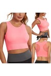 Soutien-Gorge de Sport pour Femme, Soutien-Gorge de Sport rembourré à Bretelles Sexy avec Dos croisé Soutien-Gorge de Yoga po