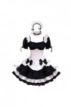 Costume sexy pour femme - Noir - Sexy - Transparent - Pour cosplay - Lingerie Kawaii - Sexy - Costume de femme de chambre