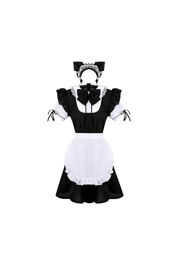SHANHE Sweet Lolita Dress Costume Halloween Cosplay pour les filles French Maid Cosplay Sexy Womens Maid Dress Maids Outfit-
