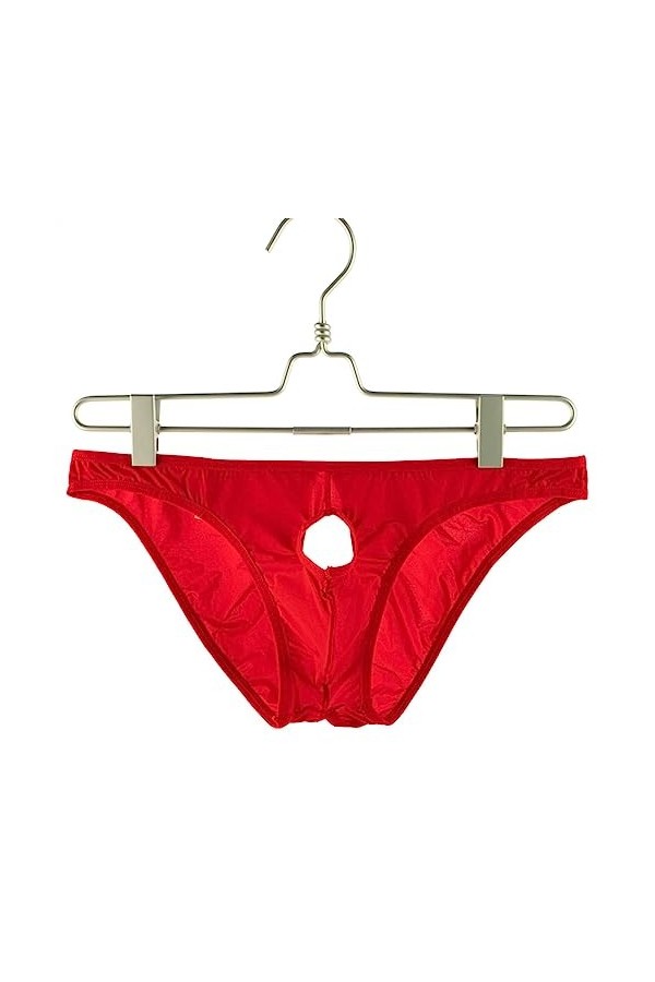 PONNYC 3pcs Hommes Sexy Lingerie&nbsp;Glace Soie Respirant Hommes Slips sous-vêtements Homme Gay Sissy Culotte Rapide Sèche sous-v