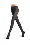 FALKE Prime Rib 60 DEN W TI semi-opaques motif fantaisie 1 paire, Collants Femme, Gris Graphite 3146 , M-L