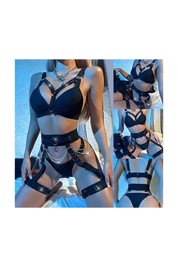 Hasagimol Sexy Teddy Lingerie Dos Nu sous-Vêtements De Nuit, Ensemble Lingerie Lingerie Lingerie Sexy Femme Érotique Hot&nbsp;Tran