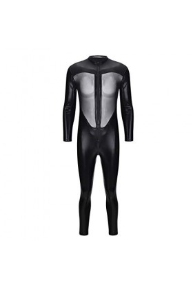 liaddkv Ensemble de sous-vêtements sexy transparents pour homme, Noir , XXXL