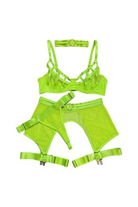 String En Bonbon Soutien-gorge en résille Ensemble de sous-vêtements sexy Pyjamas sexy Européens et Grande taille Sous-vêteme