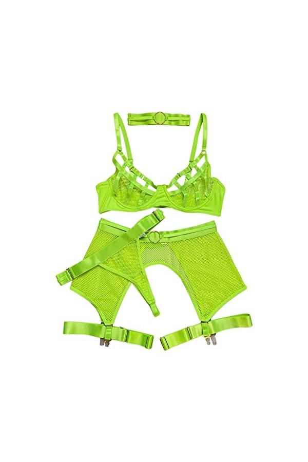 String En Bonbon Soutien-gorge en résille Ensemble de sous-vêtements sexy Pyjamas sexy Européens et Grande taille Sous-vêteme