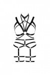 Femmes Corset Mode Soutien - Gorge Grande Cage décolleté Bas Garter Set Punk Gothique Carnaval Dance Costume 1 Noir 