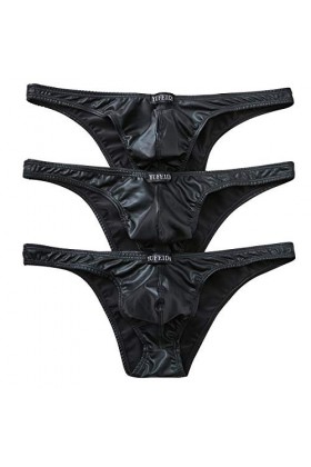 Lot de 3 sous-vêtements sexy pour homme - Noir - Medium