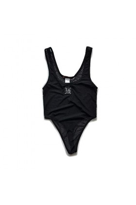 HYQPAI Maillot de Corps Homme String Body Transparent Singlet Sexy Bodysuits Jumpsuit Combinaison Mankini Bikini Sans Manches