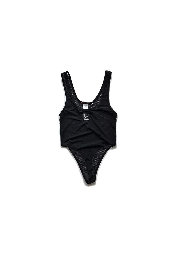 HYQPAI Maillot de Corps Homme String Body Transparent Singlet Sexy Bodysuits Jumpsuit Combinaison Mankini Bikini Sans Manches