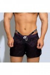 HYQPAI Homme Sexy Boxer Briefs Home Shorts Translucide Thighs Split Lightweight Quick Dry sous-vêtements Arrow Pants Caleçon 