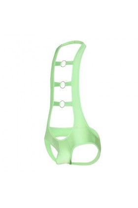 Hommes String Singlet Leotard Encolure pendante Jockstrap Bodysuit String Sexy sous-vêtements Combinaison Jumpsuit Color:Red,