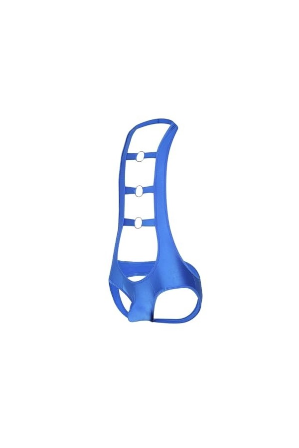 Hommes String Singlet Leotard Encolure pendante Jockstrap Bodysuit String Sexy sous-vêtements Combinaison Jumpsuit Color:Red,