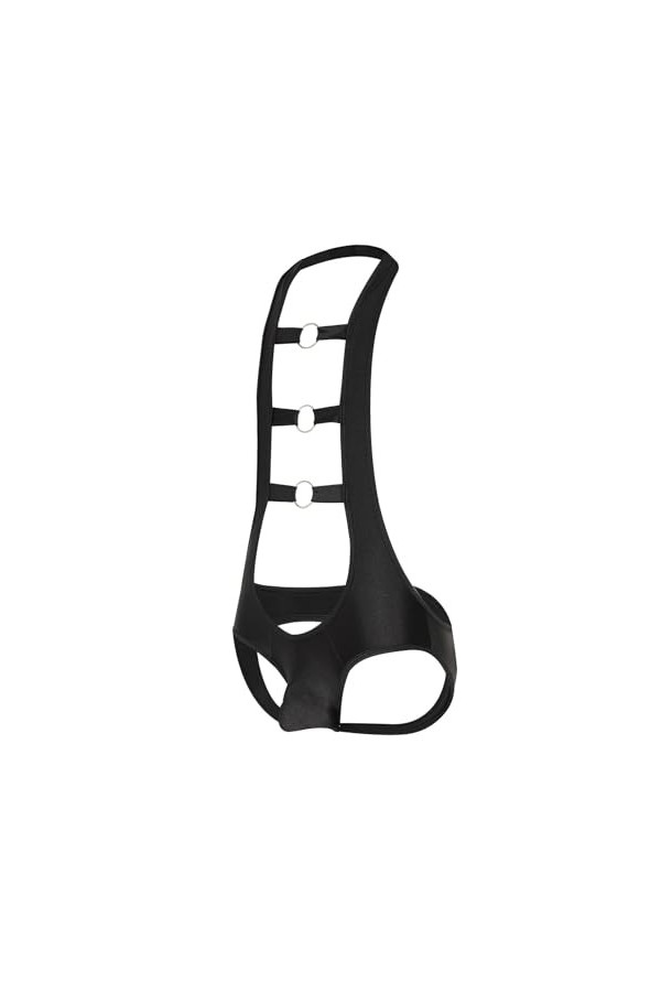 Hommes String Singlet Leotard Encolure pendante Jockstrap Bodysuit String Sexy sous-vêtements Combinaison Jumpsuit Color:Red,